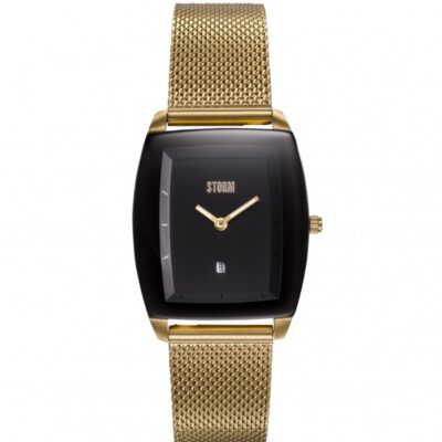 Womens STORM Watches Ultraslim Range | Mini Zaire Gold Black