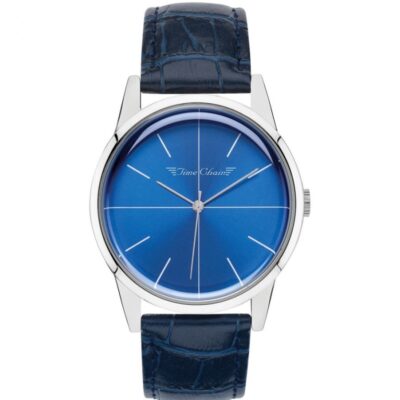 Mens STORM Watches Time Chain | Tc Dalston Leather Blue