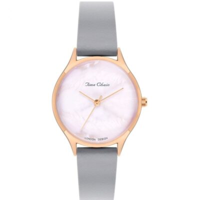 Womens STORM Watches Time Chain | Tc Poplar Pearl Leather Rg-Pink