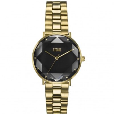 Womens STORM Watches Glass Genesis Range | Elexi Gold Black