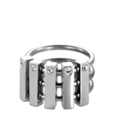 Womens STORM Watches Rings | Funkicharm Ring Silver