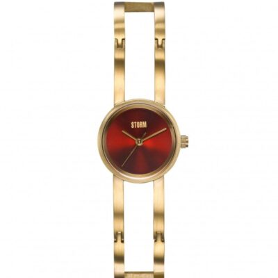 Womens STORM Watches Glass Genesis Range | Omie Gold Red