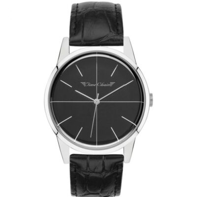 Mens STORM Watches Time Chain | Tc Dalston Leather Black