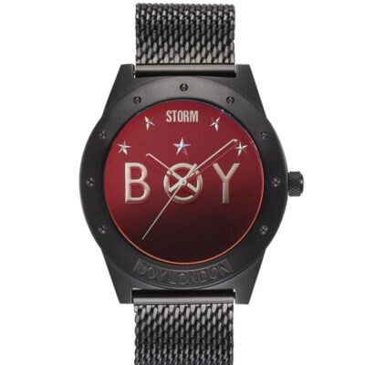 Mens STORM Watches Machina Range | Boy Star Slate Lazer Red