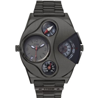 Mens STORM Watches Machina Range | V2 Navigator Ip Matt Grey