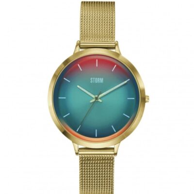 Womens STORM Watches Glass Genesis Range | Mini Styro Gold Turquoise