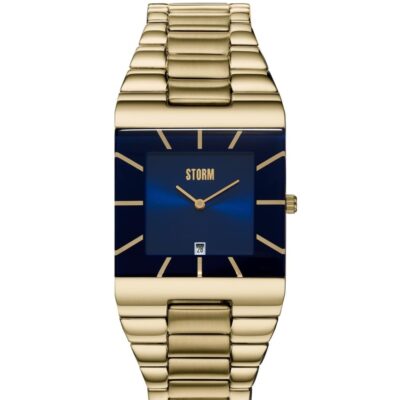 Mens STORM Watches Ultraslim Range | Omari Xl Gold Blue