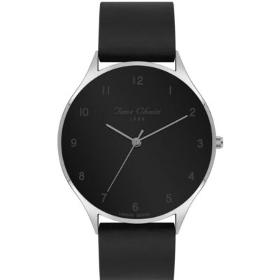 Mens STORM Watches Time Chain | Tc Stepney Leather Black/ Black